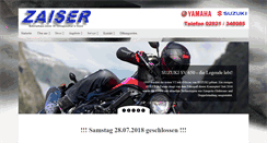 Desktop Screenshot of motorradhaus-zaiser.de